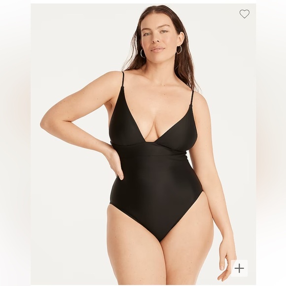 J Crew Long-torso Deep V-neck French One Piece - Size 16 - Picture 1 of 8